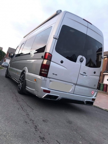 Photo Mercedes Benz Sprinter W906 Full Body Kit Rear Bumper Tuning 2007-2018 | DL Auto Design