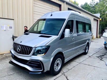 Photo Mercedes Benz Sprinter W906 Full Body Kit Side Skiers Tuning 2007-2018 | DL Auto Design