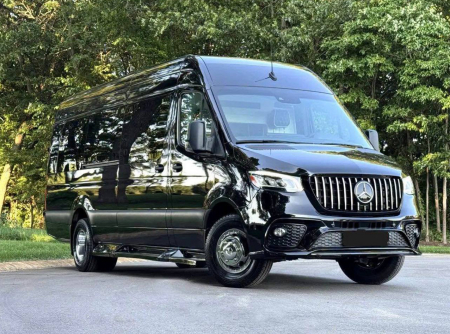 Photo Mercedes Benz Sprinter W907 W910 Full Body Kit Sport Front Bumper Tuning 2018-2025 (With Parking Sensor) | DL Auto Design