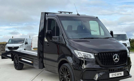 Photo Mercedes Benz Sprinter W907 W910 Full Body Kit Sport Front Bumper Tuning 2018-2025 (With Parking Sensor) | DL Auto Design