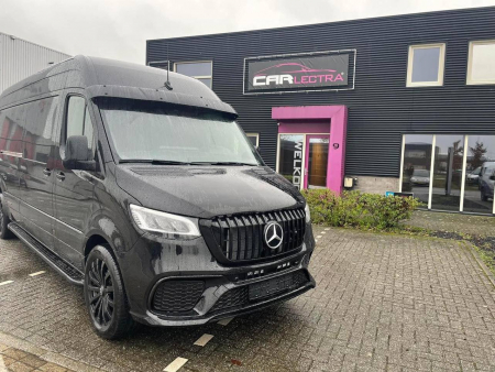 Photo Mercedes Benz Sprinter W907 W910 Full Body Kit Sport Front Bumper Tuning 2018-2025 (With Parking Sensor) | DL Auto Design