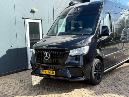 Photo Mercedes Benz Sprinter W907 W910 Full Body Kit Sport Front Bumper Tuning 2018-2025 (With Parking Sensor) | DL Auto Design