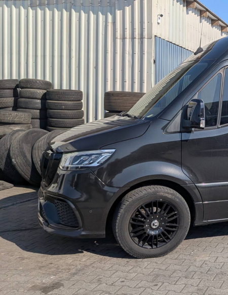 Photo Mercedes Benz Sprinter W907 W910 Full Body Kit Sport Front Bumper Tuning 2018-2025 (With Parking Sensor) | DL Auto Design