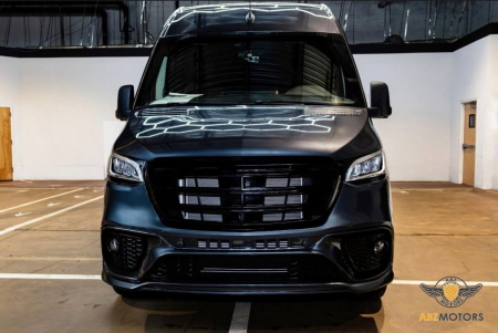 Photo Mercedes Benz Sprinter W907 W910 Full Body Kit Sport Front Bumper Tuning 2018-2025 (With Parking Sensor) | DL Auto Design