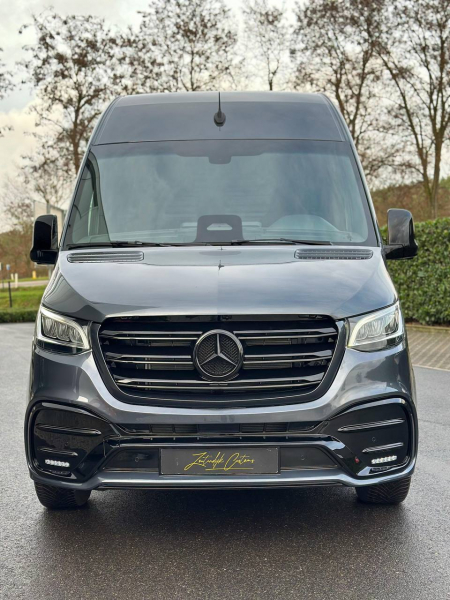 Photo Mercedes Benz Sprinter W907 W910 Full Body Kit Elegance Front Bumper Tuning 2018-2025 (With Parking Sensor) | DL Auto Design