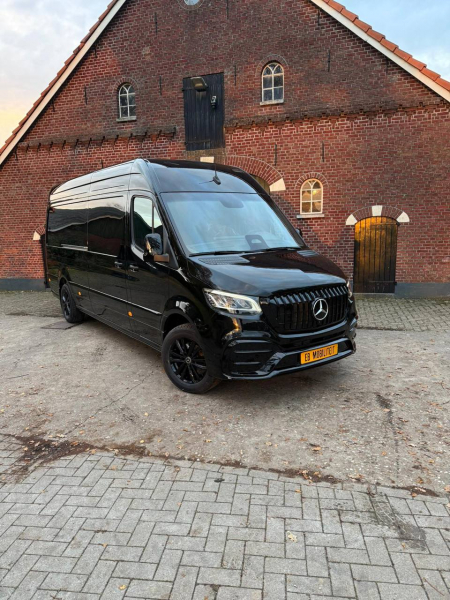 Photo Mercedes Benz Sprinter W907 W910 Full Body Kit Elegance Front Bumper Tuning 2018-2025 (With Parking Sensor) | DL Auto Design