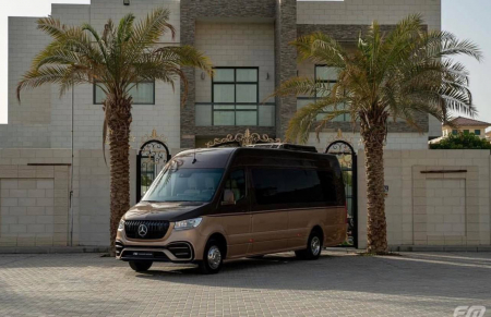 Photo Mercedes Benz Sprinter W907 W910 Full Body Kit Elegance Front Bumper Tuning 2018-2025 (With Parking Sensor) | DL Auto Design