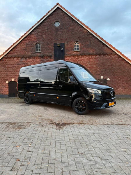 Photo Mercedes Benz Sprinter W907 W910 Full Body Kit Elegance Front Bumper Tuning 2018-2025 (With Parking Sensor) | DL Auto Design