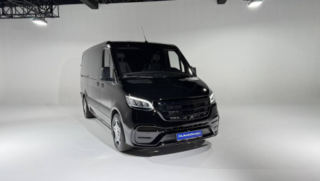 Photo Mercedes Benz Sprinter W907 W910 Full Body Kit Elegance Front Bumper Tuning 2018-2025 (With Parking Sensor) | DL Auto Design