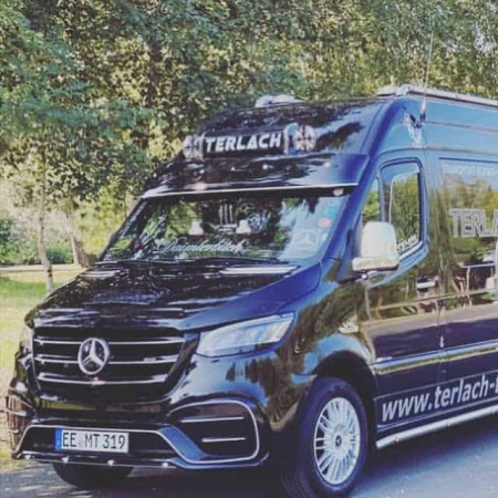 Photo Mercedes Benz Sprinter W907 W910 Full Body Kit Elegance Front Bumper Tuning 2018-2025 (With Parking Sensor) | DL Auto Design