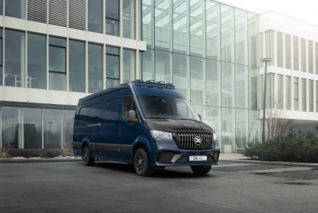Photo Mercedes Benz Sprinter W907 W910 Full Body Kit Wheel Arch Fender Flares Tuning 2018-2025 | DL Auto Design