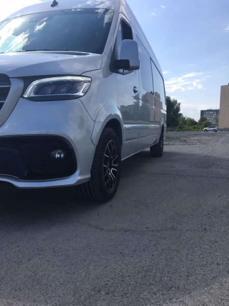 Photo Mercedes Benz Sprinter W907 W910 Full Body Kit Wheel Arch Fender Flares Tuning 2018-2025 | DL Auto Design