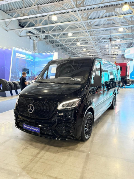 Photo Mercedes Benz Sprinter W907 W910 Full Body Kit Facelift Front Bumper Tuning 2018-2025 (With Parking Sensor) | DL Auto Design