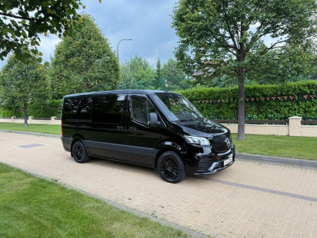 Photo Mercedes Benz Sprinter W907 W910 Full Body Kit Facelift Front Bumper Tuning 2018-2025 (With Parking Sensor) | DL Auto Design