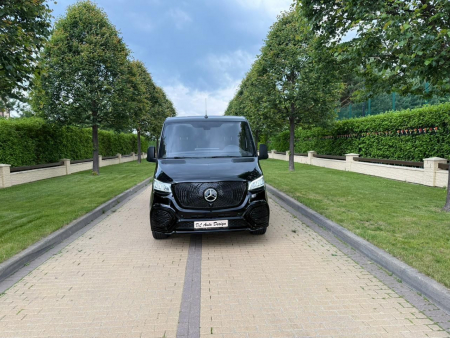 Photo Mercedes Benz Sprinter W907 W910 Full Body Kit Facelift Front Bumper Tuning 2018-2025 (With Parking Sensor) | DL Auto Design