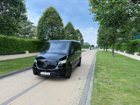 Photo Mercedes Benz Sprinter W907 W910 Full Body Kit Facelift Front Bumper Tuning 2018-2025 (With Parking Sensor) | DL Auto Design