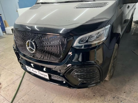 Photo Mercedes Benz Sprinter W907 W910 Full Body Kit Facelift Front Bumper Tuning 2018-2025 (With Parking Sensor) | DL Auto Design