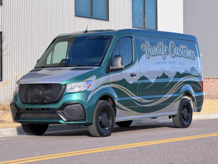 Photo Mercedes Benz Sprinter W907 W910 Full Body Kit Facelift Front Bumper Tuning 2018-2025 (With Parking Sensor) | DL Auto Design