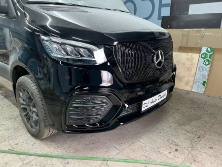 Photo Mercedes Benz Sprinter W907 W910 Full Body Kit Facelift Front Bumper Tuning 2018-2025 (With Parking Sensor) | DL Auto Design