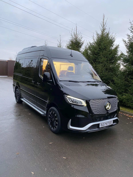 Photo Mercedes Benz Sprinter W907 W910 Body Kit Tuning Front Bumper Vip 2018-2025. Gift Front Grill | DL Auto Design