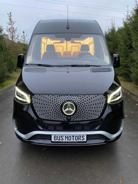 Photo Mercedes Benz Sprinter W907 W910 Body Kit Tuning Front Bumper Vip 2018-2025. Gift Front Grill | DL Auto Design