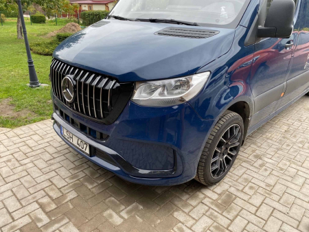 Photo Mercedes Benz Sprinter W907 W910 Body Kit Tuning Front Bumper Vip 2018-2025. Gift Front Grill | DL Auto Design