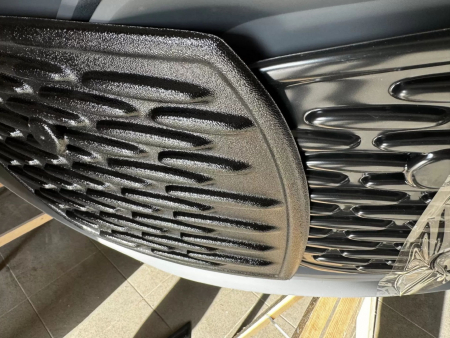 Photo Mercedes Benz Sprinter W907 W910 Body Kit Tuning Front Bumper Facelift 2018-2025 (With Parking Sensor). And Have Frog Lights This Design Bumper Gift Front Grill | DL Auto Design