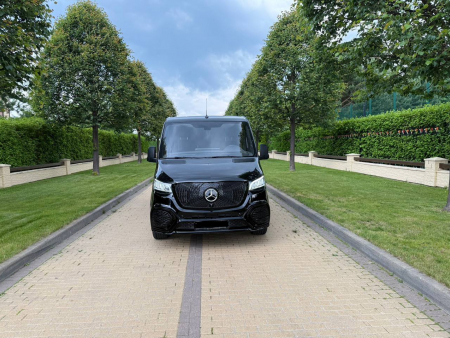 Photo Mercedes Benz Sprinter W907 Sport (Facelift Front bumper + Front grill any design + Rear bumper any design + Side skiers). Shipping any country Europe free | DL Auto Design