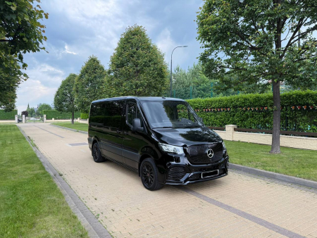 Photo Mercedes Benz Sprinter W907 Sport (Facelift Front bumper + Front grill any design + Rear bumper any design + Side skiers). Shipping any country Europe free | DL Auto Design