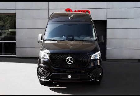 Photo Mercedes Benz Sprinter W907 Sport (Facelift Front bumper + Front grill any design + Rear bumper any design + Side skiers). Shipping any country Europe free | DL Auto Design