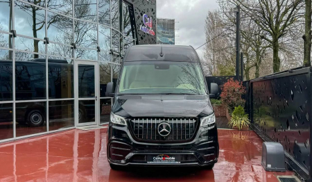 Photo Mercedes Benz Sprinter W907 Elegance (Front bumper + Front grill any design + Rear bumper + Side skiers). Shipping any country Europe free | DL Auto Design