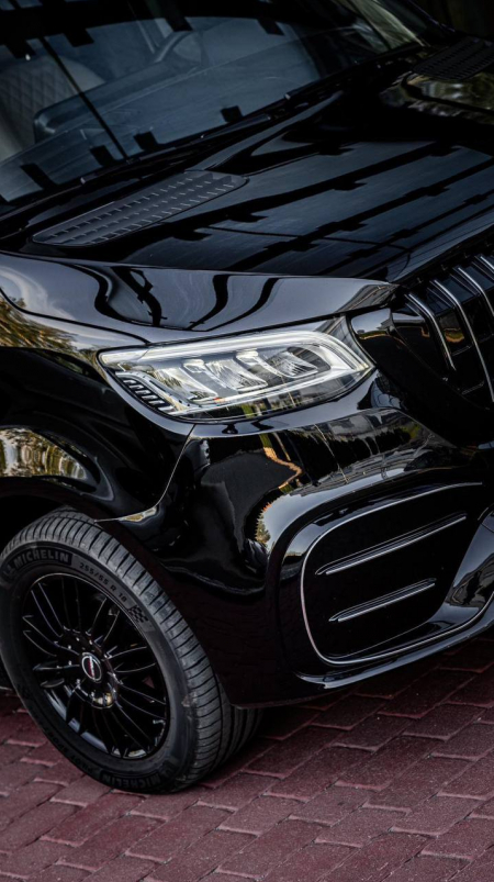 Photo Mercedes Benz Sprinter W907 Elegance (Front bumper + Front grill any design + Rear bumper + Side skiers). Shipping any country Europe free | DL Auto Design